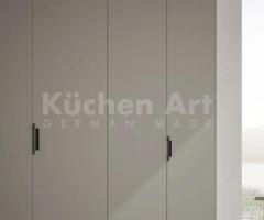 Armoire Battante Contemporaine avec Porte en Verre Crystal Fumé et Poignée de Design Italien - 4
